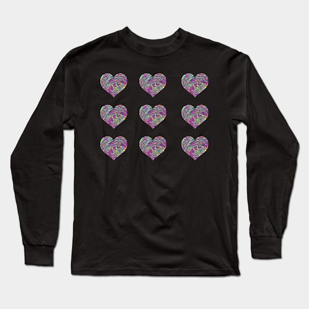 Hearts pack Long Sleeve T-Shirt by EmeraldWasp